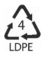 Recycling symbol: Low density polyethylene