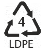 Recycling symbol: Low density polyethylene