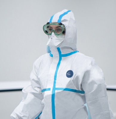 Protective Coverall Safe+   against chemical and infective agents type 4b - 5b - 6b