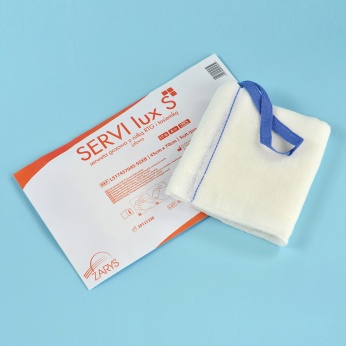 SERVI lux S gauze lap sponge, with X-ray thread, sterile