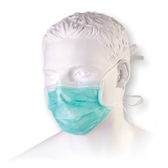 medical mask with ties