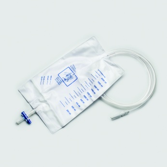 Urine bag with sample port  sterile